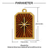 304 Stainless Steel Enamel Pendants STAS-OY004-77G-2