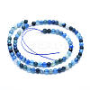 Natural Striped Agate/Banded Agate Beads G-J371-01-6mm-2