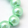 Baking Paint Pearlized Glass Pearl Round Bead Strands X-HY-Q330-8mm-63-3