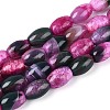 Dyed Natural Agate Beads Strands G-T144-51A-03-4