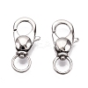 Tarnish Resistant Polished 316 Surgical Stainless Steel Lobster Claw Swivel Clasps STAS-R072-30-1