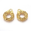 Tibetan Style Alloy Christmas Wreath Pendants TIBEP-GC153-AG-RS-1
