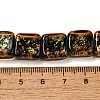 Handmade Dichroic Foil Glass Beads Strands DICH-U001-07F-4