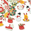 24Pcs 12 Styles Christmas Theme Spray Painted Alloy Enamel Pendants ENAM-FS0002-19P-2