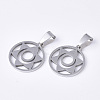 Non-Tarnish Chakra Theme 201 Stainless Steel Pendants STAS-N089-50P-2