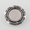 Vintage Alloy Brooch Cabochon Bezel Settings PALLOY-O038-32AS-2