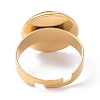 Ion Plating(IP) Adjustable 304 Stainless Steel Finger Rings Components X-STAS-P291-01D-G-3