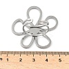 304 Stainless Steel Open Cuff Rings for Women LS-RJEW-U060-04A-P-3