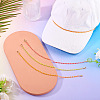 3Pcs 3 Colors Brass Enamel Curb Chain Bracelet Making AJEW-TAC00049-6