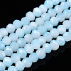 Two-Tone Imitation Jade Glass Beads Strands GLAA-T033-01A-05-1