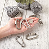 304 Stainless Steel Rock Climbing Carabiners and Screw Carabiner Lock Charms STAS-TA0004-62P-9
