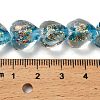 Handmade Dichroic Foil Glass Beads Strands DICH-U001-03F-4