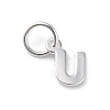 925 Sterling Silver Letter Charms STER-C012-01S-U-1