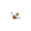 Brass Pave Cubic Zirconia Star Cartilage Earrings FS-WG0D3BD-03-2