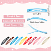 4 Sets Iron Snap Hair Clips AJEW-SC0003-37A-01-2