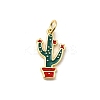 West Cowboy Brass Enamel Pendants KK-A268-04A-G-1