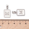 304 Stainless Steel Pave Shell Pendants STAS-G327-01P-M-3