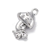 Brass Micro Pave Cubic Zirconia Pendants KK-D288-06P-2