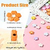 45Pcs 9 Color Baking Paint Alloy Handmade Beads FIND-CJ0002-74-8