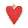 Brass Enamel Pendants X-KK-M205-13G-07-1