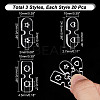 60Pcs 3 Shapes Acrylic Knitted Hat Making Fastener Tool FIND-GA0004-04-2