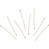 Brass Flat Head Pins KK-BC0004-01-0.7x45-5