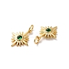 Rack Plating Brass Cubic Zirconia Pendants KK-D074-17G-3