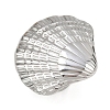 Adjustable 304 Stainless Steel Cuff Rings for Women RJEW-B135-05P-2