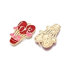 Rack Plating Alloy Enamel Pendants ENAM-N056-428B-2