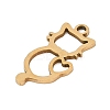 201 Stainless Steel Pendants STAS-F316-05G-01-2