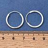 Brass Hoop Earrings EJEW-G474-01S-02-5