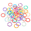 140Pcs 14 Styles Plastic Twisted Loose Leaf Book Binder Hinged Rings FIND-TA0008-26-3