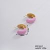 Vintage Retro 304 Stainless Steel C-Shaped Stud Earrings for Women JV8839-1-1