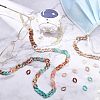 700Pcs 7 Color Acrylic Linking Rings SACR-FH0001-05-3