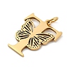 Ion Plating(IP) 201 Stainless Steel Pendants STAS-N103-184G-T-2