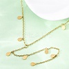 304 Stainless Steel Teardrop Tassel Y Necklaces NJEW-R026-24G-3