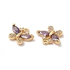 Real 18K Gold Plated Brass Pendant KK-B074-72G-03-2