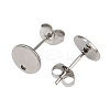 Non-Tarnish 304 Stainless Steel Stud Earring Findings STAS-R063-35-1