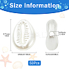 50Pcs CCB Plastic Beads CCB-YW0001-70-3