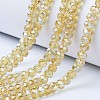 Electroplate Glass Beads Strands EGLA-A034-T8mm-B18-1