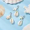 Natural Mixed Cowrie Shell Pendant Decorations HJEW-JM02922-02-2