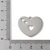 304 Stainless Steel Filigree Pendants STAS-E501-07P-3