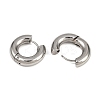 202 Stainless Steel Polishing Hoop Earrings EJEW-M106-02P-08-4