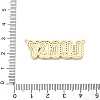 Brass Micro Pave Cubic Zirconia Pendants KK-A285-03A-G-3