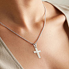 4Pcs Personalized 201 Stainless Steel Cross Pendants STAS-LP0002-62-3