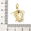 Brass Micro Pave Cubic Zirconia Pendants KK-Q040-02I-G-3