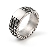 Steampunk Style 304 Stainless Steel Wide Band Rings RJEW-R316-01AS-A-3