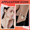40Pcs 4 Colors Zinc Alloy Enamel Pendants ENAM-SC0009-97-6