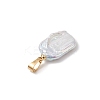 Natural Baroque Pearl Keshi Pearl Pendants PALLOY-JF04828-4
