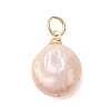 Natural Baroque Keshi Pearl Pendants PALLOY-JF04920-02-3